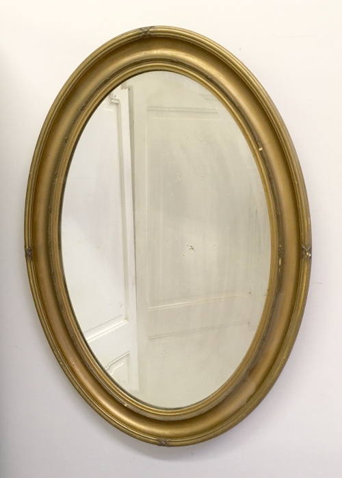 french antique oval mirror